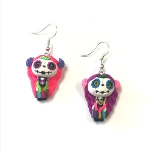 Sugar Skull Polymer Clay Earrings